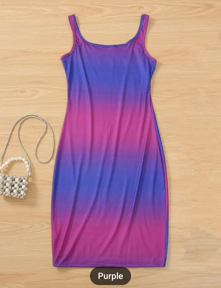 Tie Dye striped dress