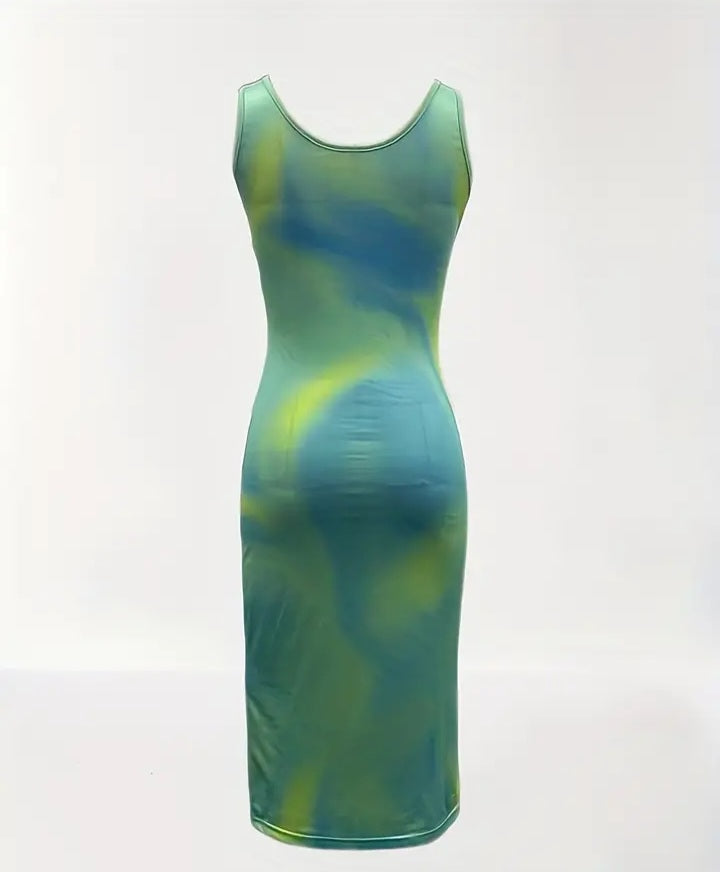 Tropical print Tank Dress